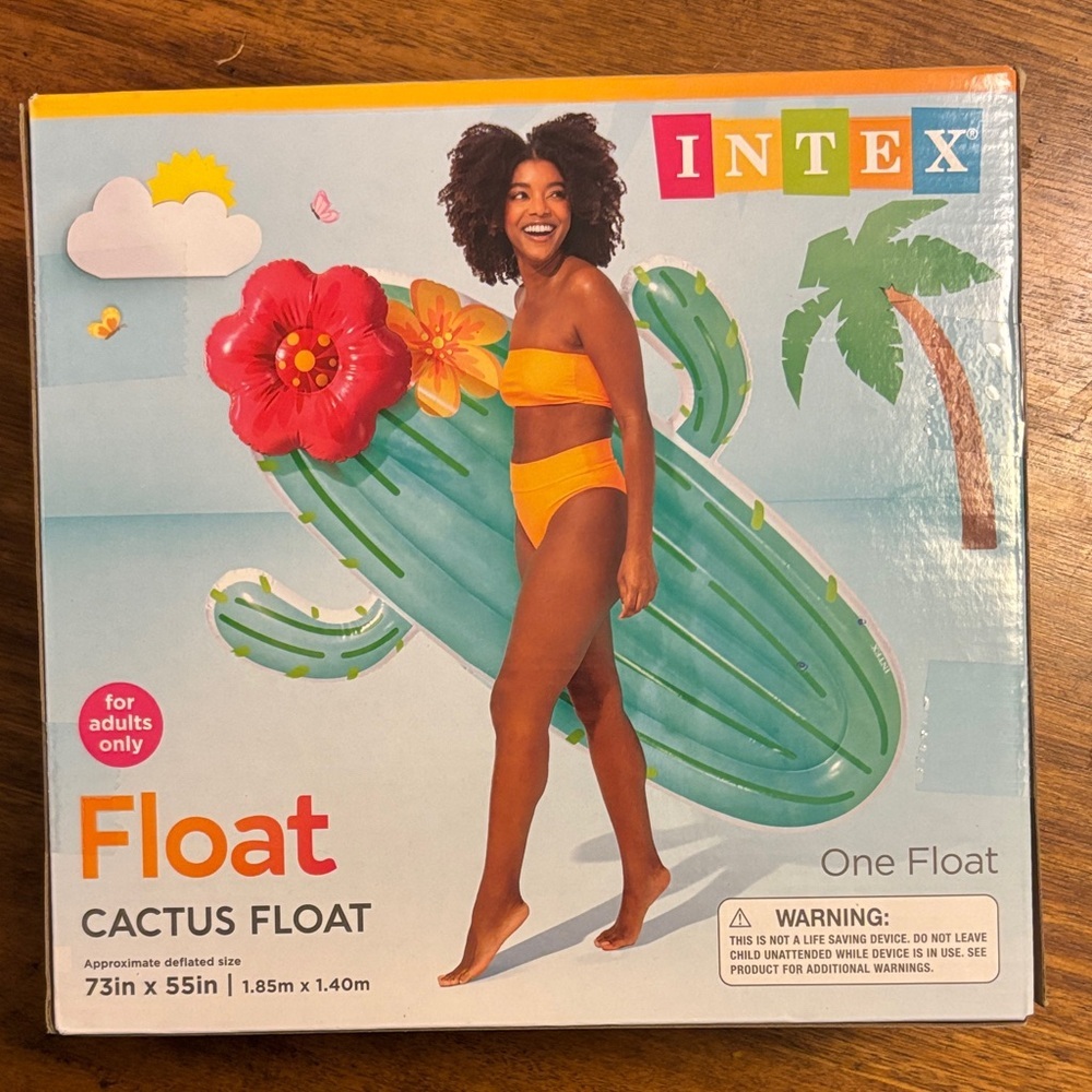 Intex Green Cactus Pool Float new sealed